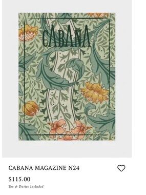 Cabana Magazine Issue No.24 - Green Floral Cover